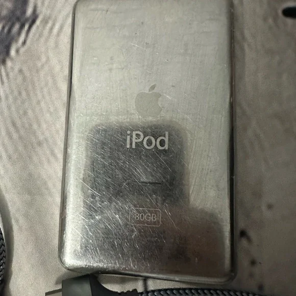 Black iPod classic. 80gb